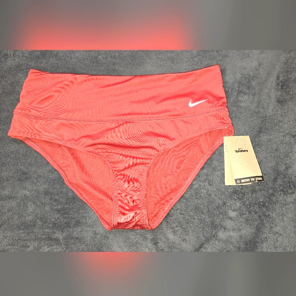 Nike High Waisted Swim Bottoms Woman Large NWT